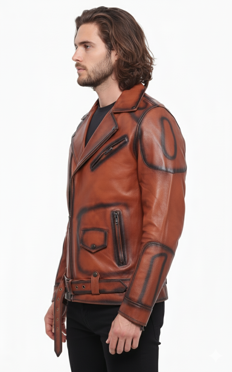 Broky Biker Leather Jacket
