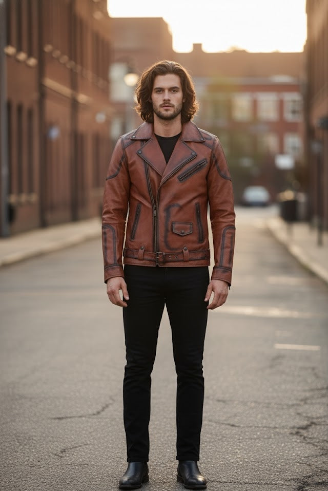 Broky Biker Leather Jacket