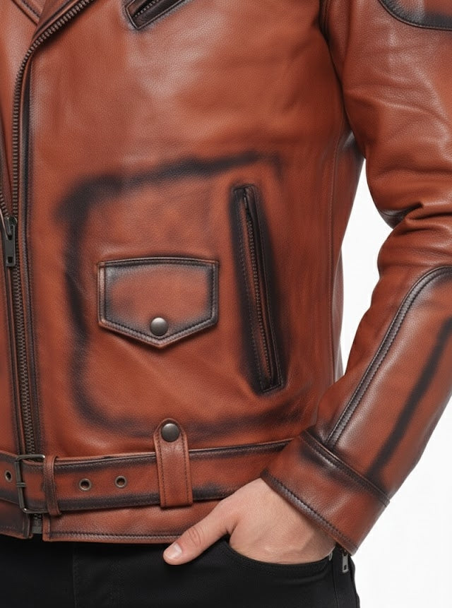 Broky Biker Leather Jacket