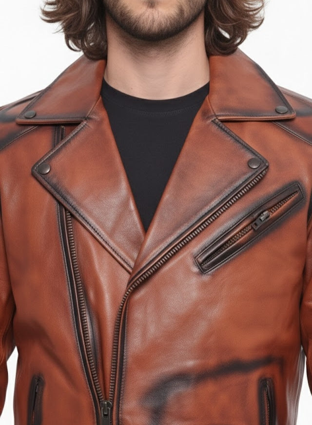 Broky Biker Leather Jacket