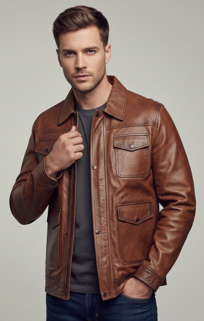 Leather jacket