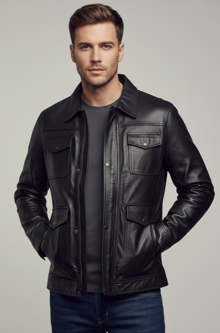 Leather jacket