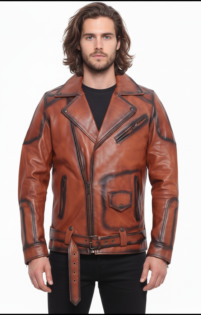 Broky Biker Leather Jacket