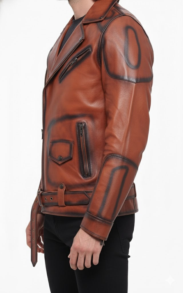 Broky Biker Leather Jacket
